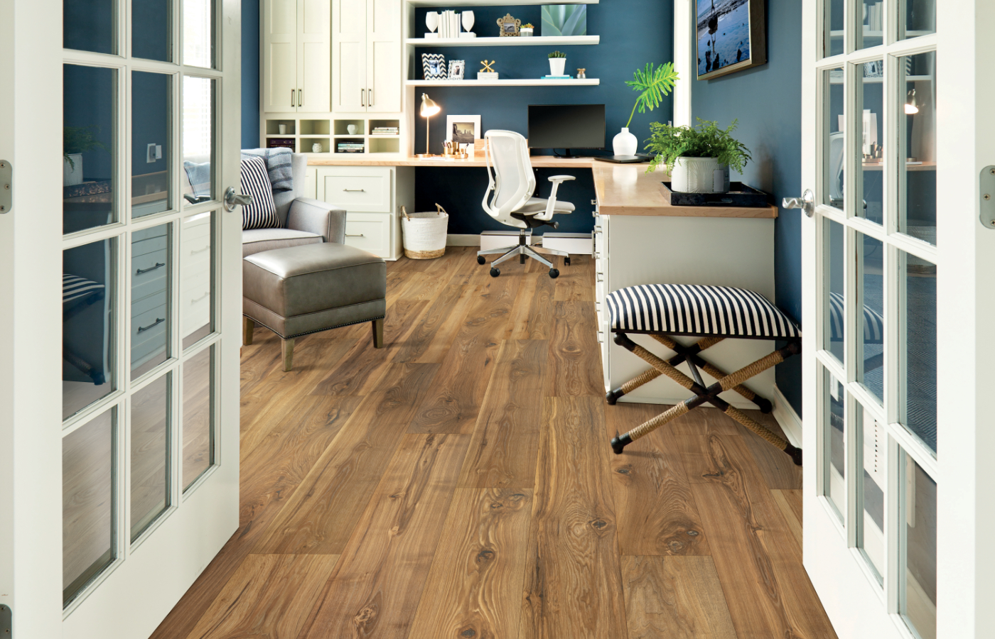 laminate flooring installation in office